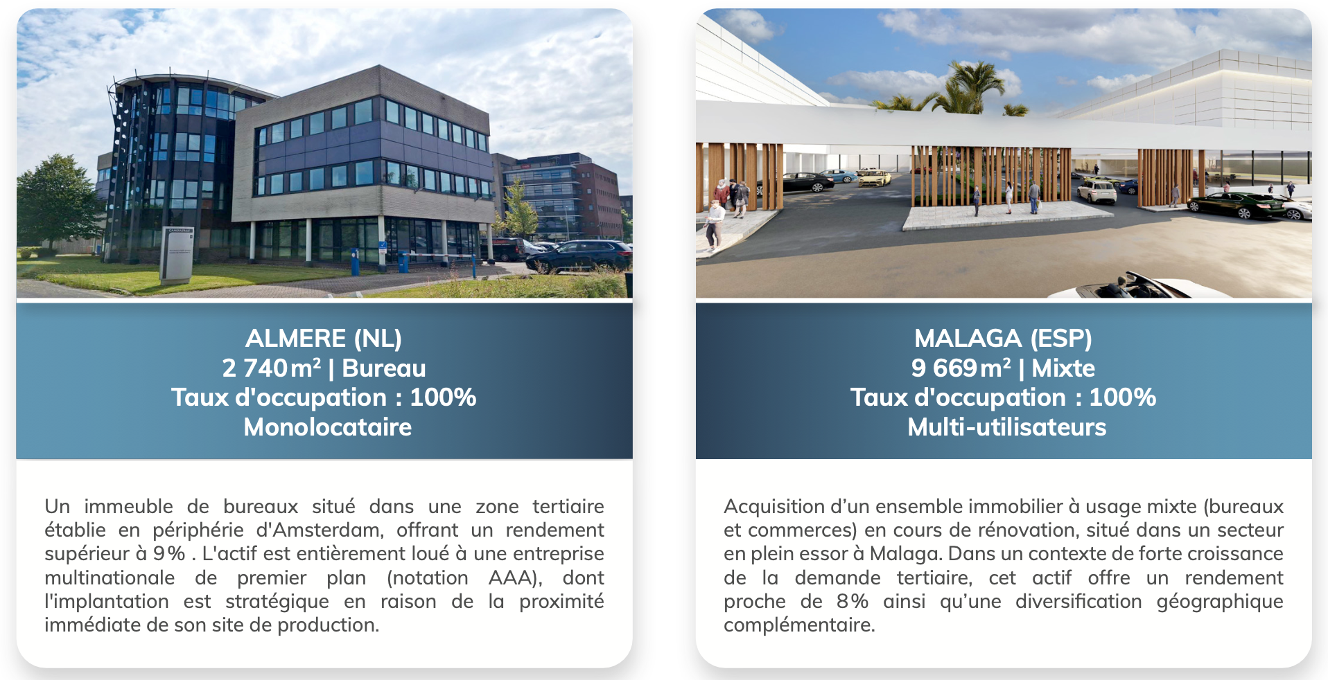 Acquisition SCPI comete 2