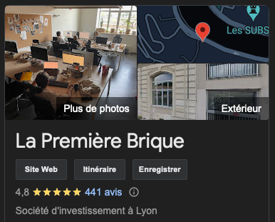 Avis La Première Brique Google