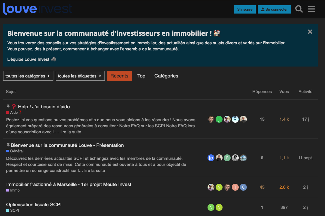 Espace communautaire Louve Invest