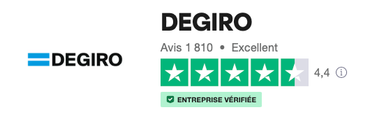 Avis DEGIRO sur Trustpilot