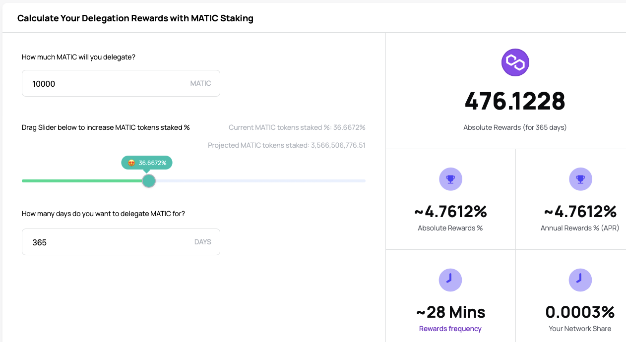 Staking MATIC