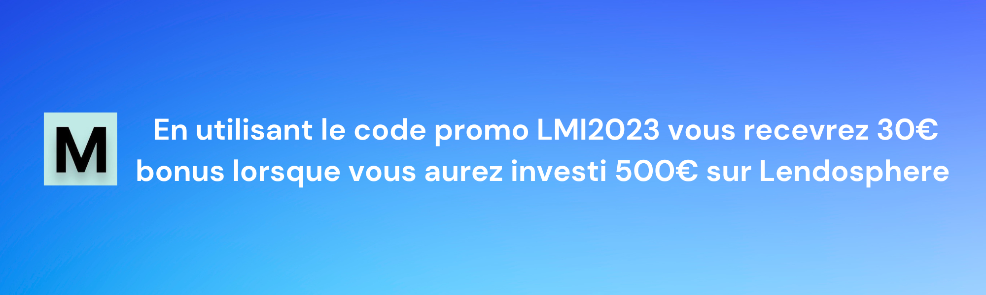 Code promo Lendosphere
