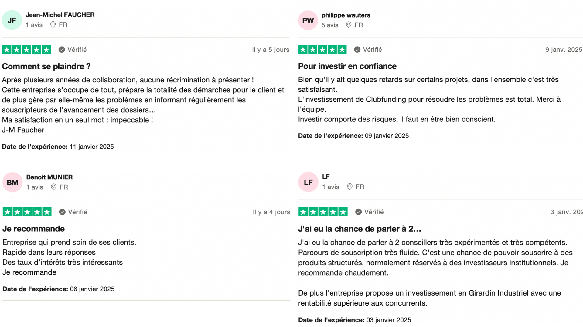 Avis Trustpilot