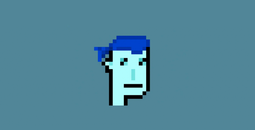 CryptoPunk #5822, un des rares aliens de la collection, se distingue par son bandana bleu. Il a été vendu 23,7 millions de dollars.