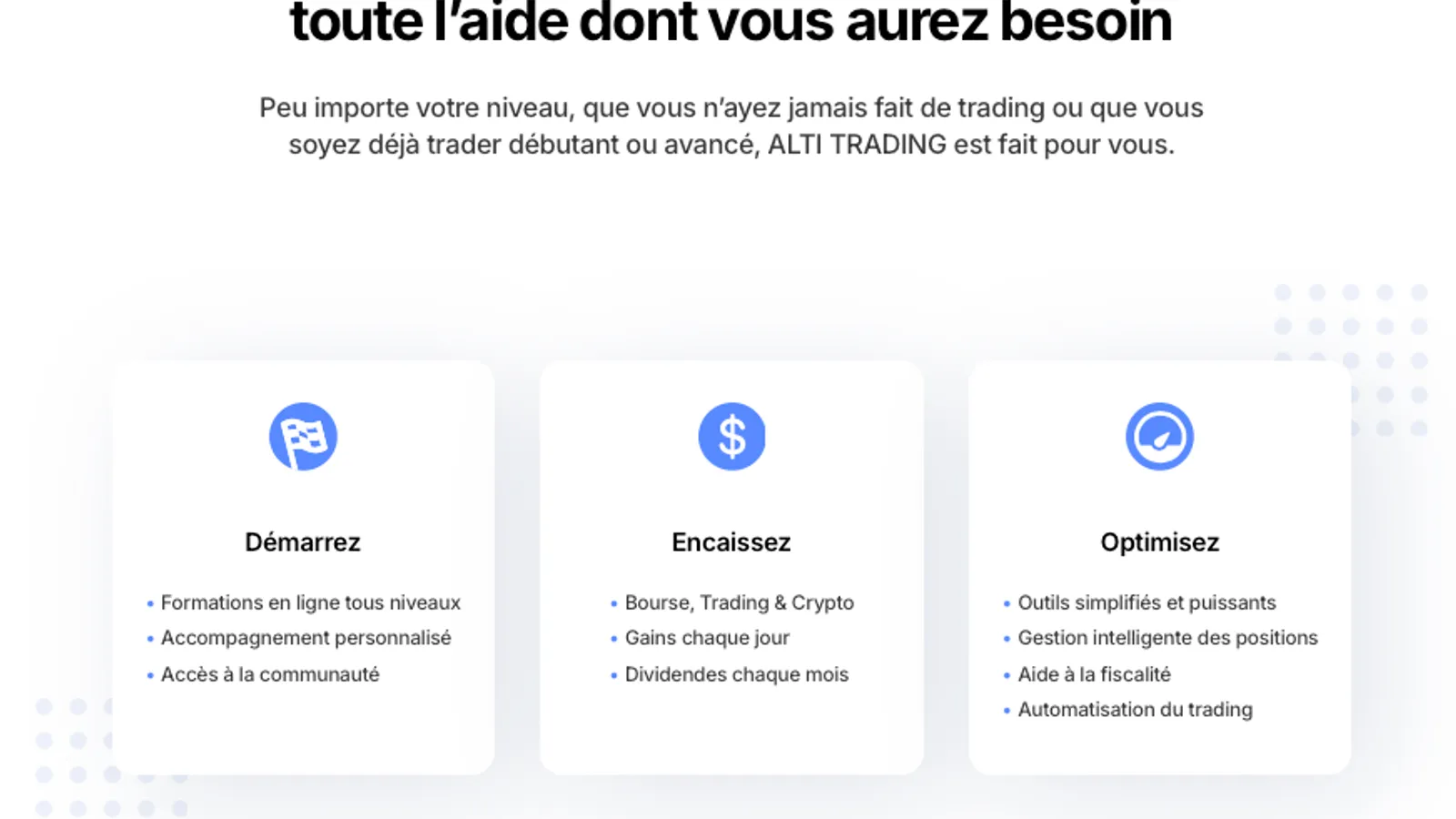 Alti Trading : notre avis sur les formations