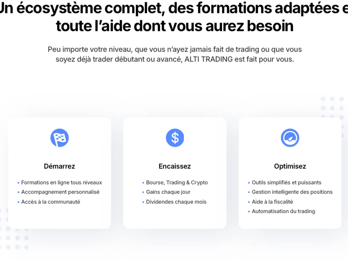 Alti Trading : notre avis sur les formations
