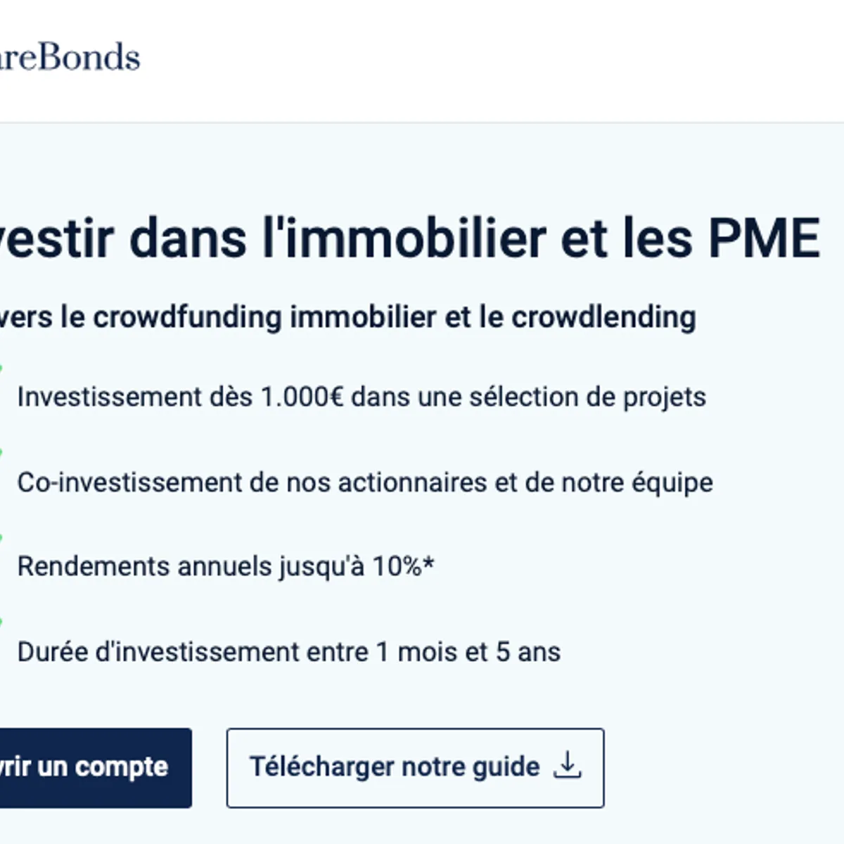 WeShareBonds : Présentation, Avis et Code promo (100€ offerts) | Le média de l'investisseur