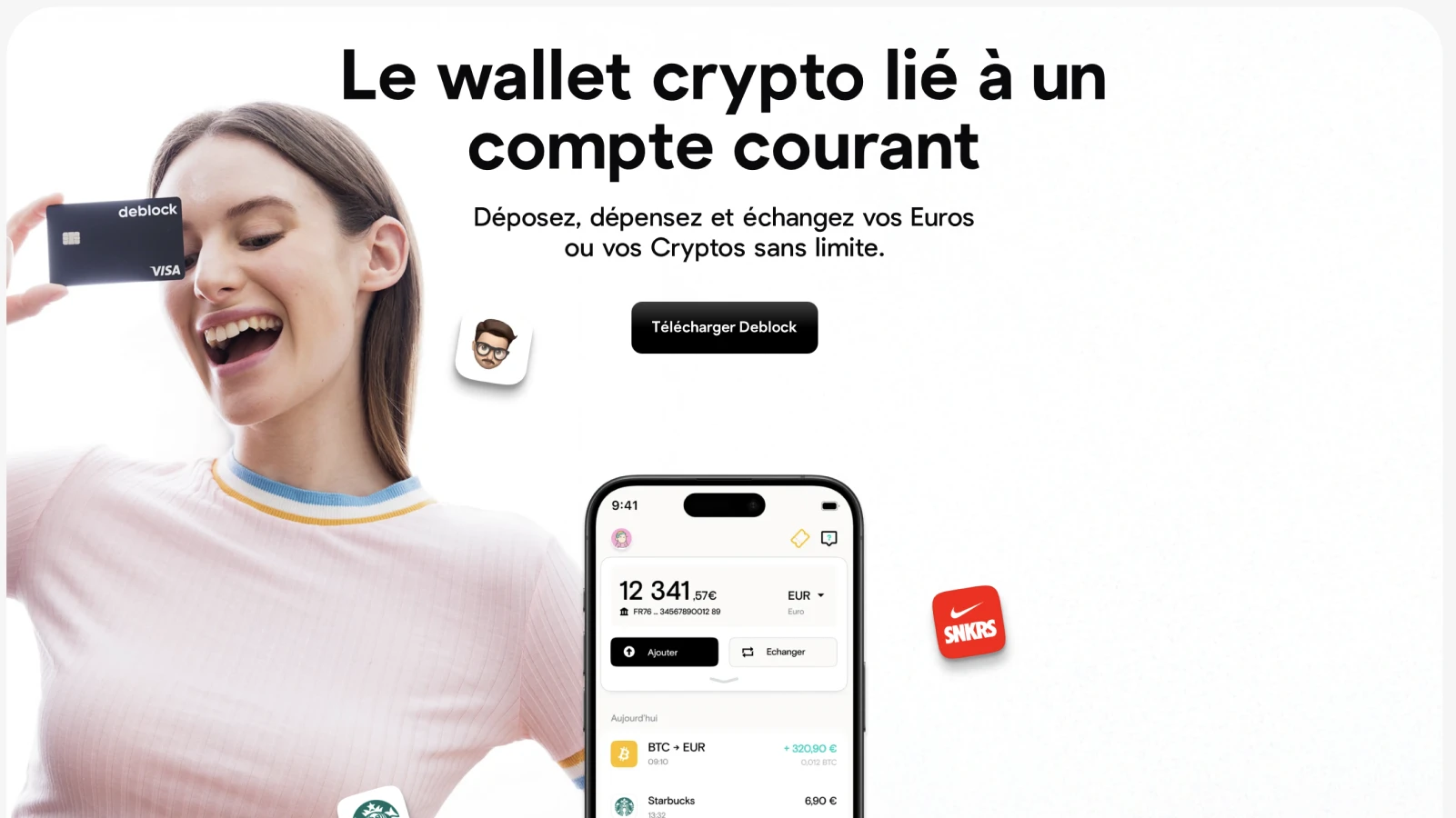 Deblock avis 2025 : un compte bancaire lié à un wallet crypto