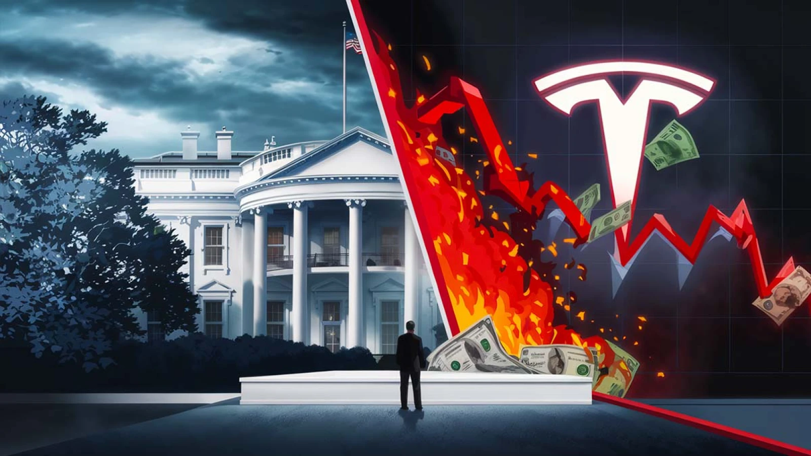 Comment Tesla a perdu 500 milliards en jouant à la Maison Blanche