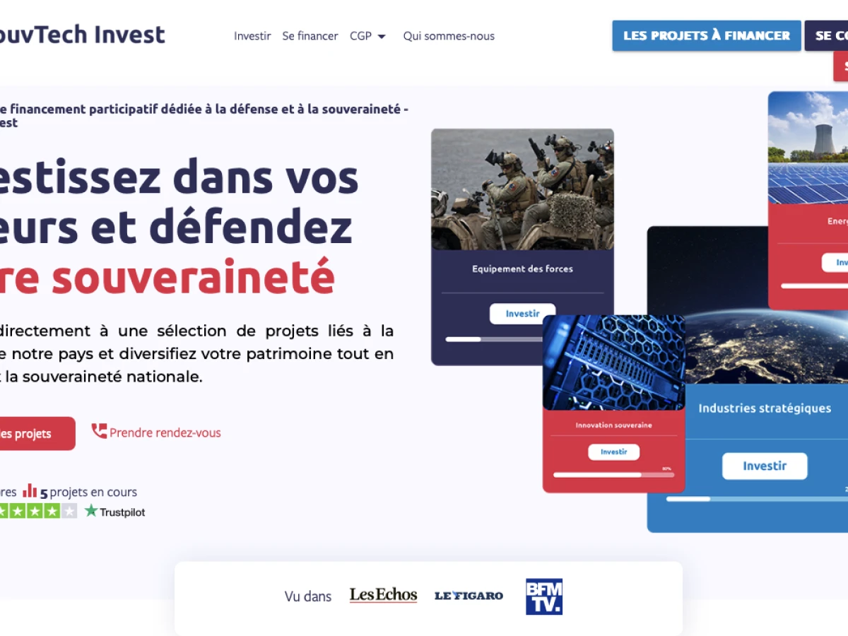 SouvTech Invest : la plateforme de financement participatif dédiée à la souveraineté nationale