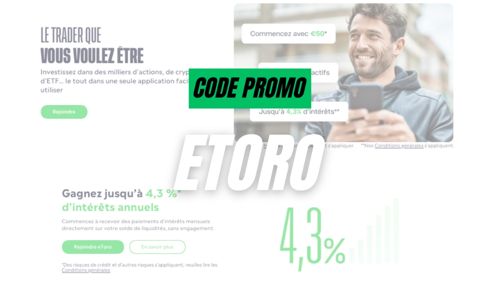 Code promo eToro 2025 : 100 € offerts + jusqu’à 500 € en parrainage
